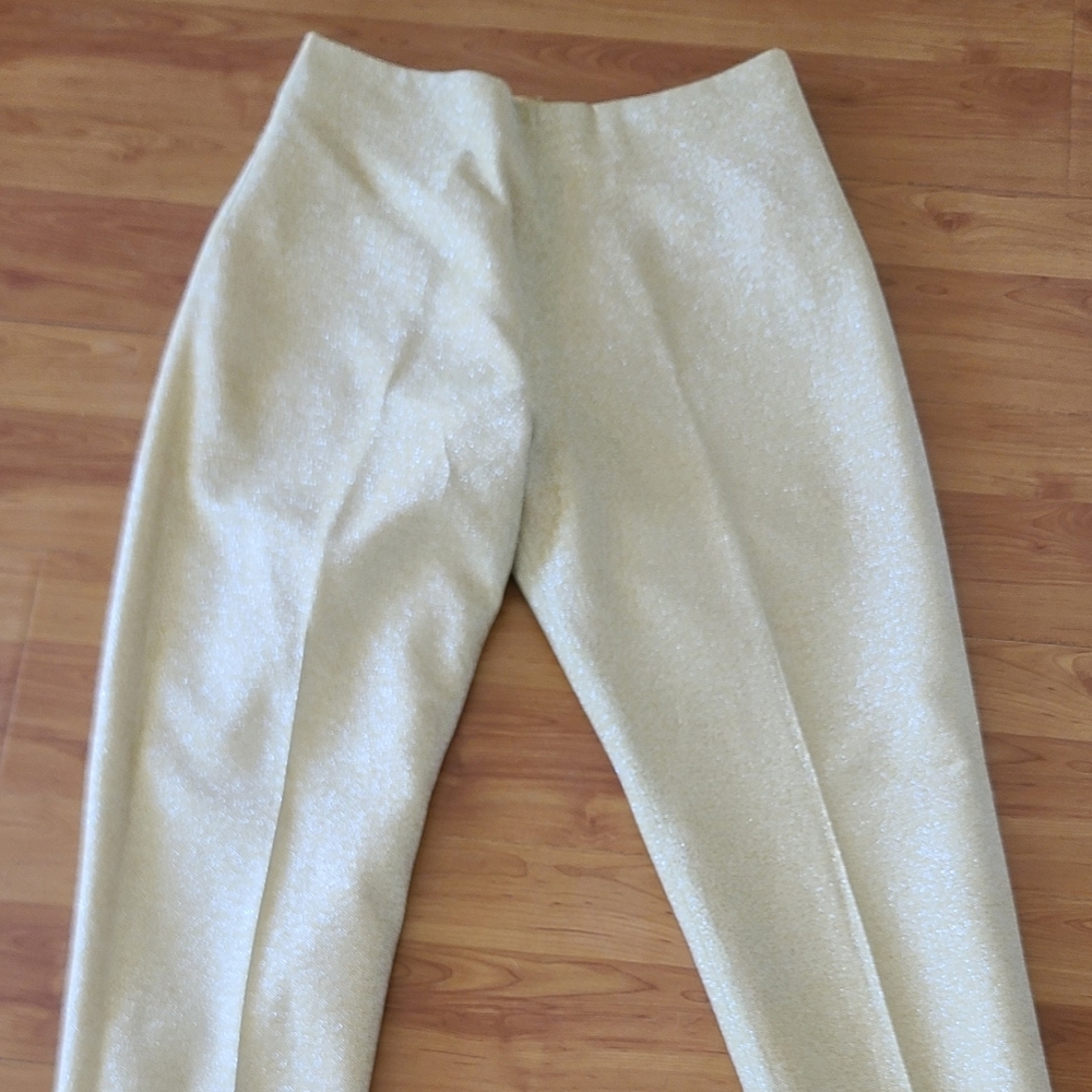 Vintage 1950s lurex cigarette pants